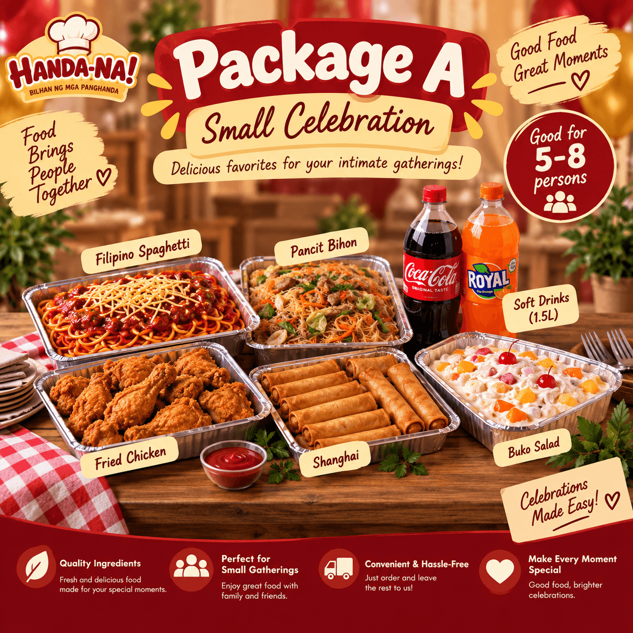 Package A – Small Celebration